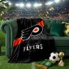 Flyers Hockey Team Throws Blanket Flannel Blankets Plush for Couch Bed Gifts for Men Women Travel picnic blanket Christmas fan gifts