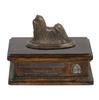Shih Tzu, Chrysanthemum Dog I - Urn for Dog Ashes, Personalized Urn with a Statue, Wooden Urn with a Dog by Brand