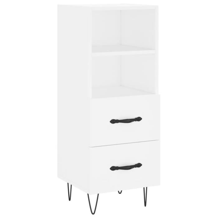 VidaXL White Buffet 34.5x34x90 Cm Engineered Wood 828660