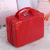 14 Zoll Mini Reisekoffer Kosmetikbox Handgepäck Organizer Make-up-Koffer Kleine Passwortbox Boarding Case für Frauen Mädchen