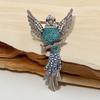 1pc Exquisite Brooches For Women Clothing Coat Accessries Gifts Pins Fashion Luxury Full Crystal Animal Hummingbird Brooches