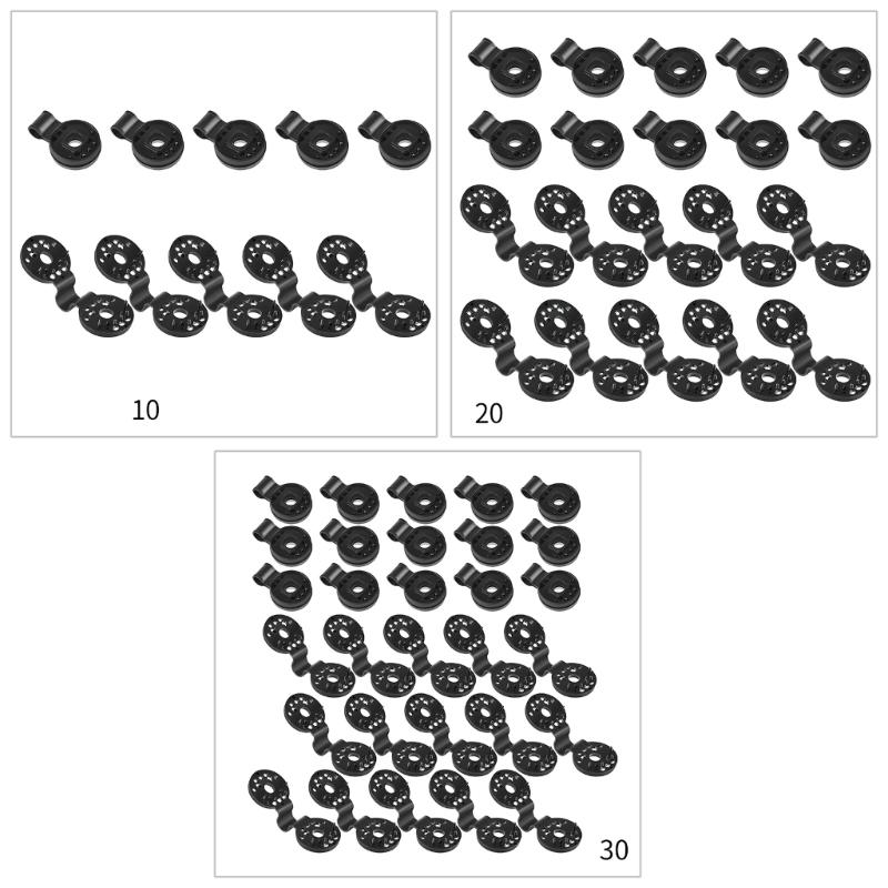 10/20/30Pcs Reusable Shade Cloth Clips Heavy Duty Lock Grip Strong Shade Cloth Fix Plastic Clips Shade Cloth Cable Clips