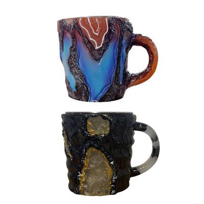 Neu Kaffee Becher, Kaffee Becher, Natürliche Kaffee Becher, Bunte Becher Transluzenten Kaffee Becher, elegante Weihnachten