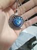 Thai Amulet Chinese Pixiu Dragon Eye Necklace Pendant Vintage Protect Charm Talisman Money Wealth Success Health Lucky Jewelry Buddhist Moon Chain