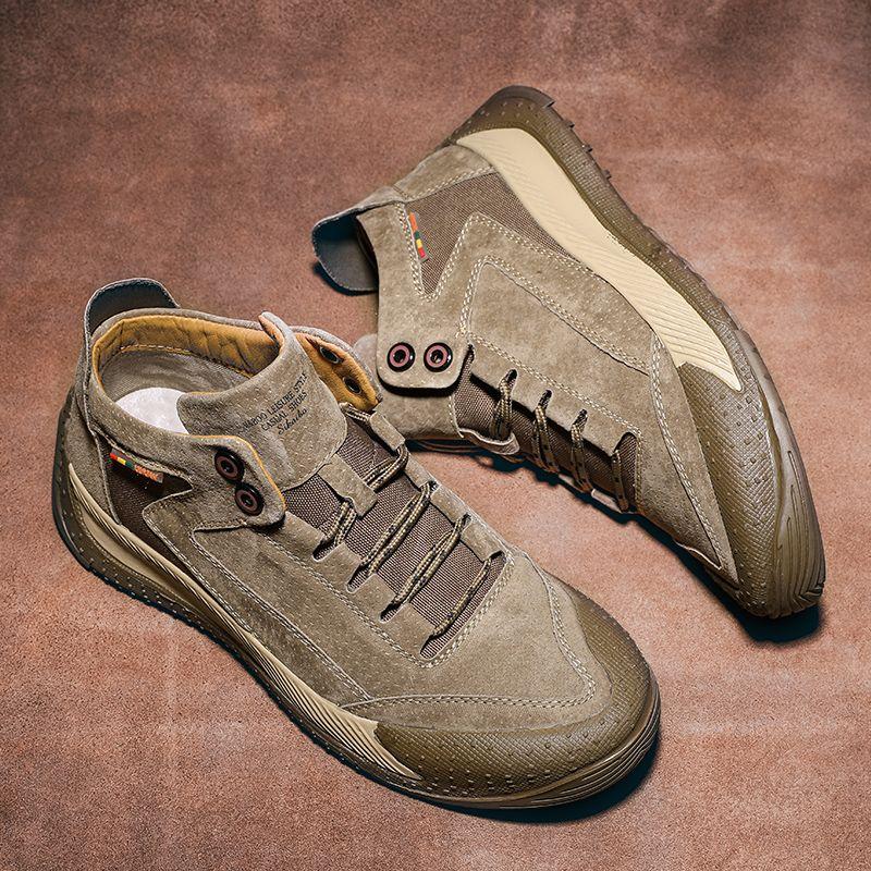 Men's Leather Martin Boots High Top Sneakers