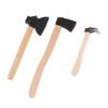 3 Stück/Set Mini Holzspalthammer Beil Puppenhaus Miniatur 1:12 Spielzeugwerkzeuge Axt Hammer
