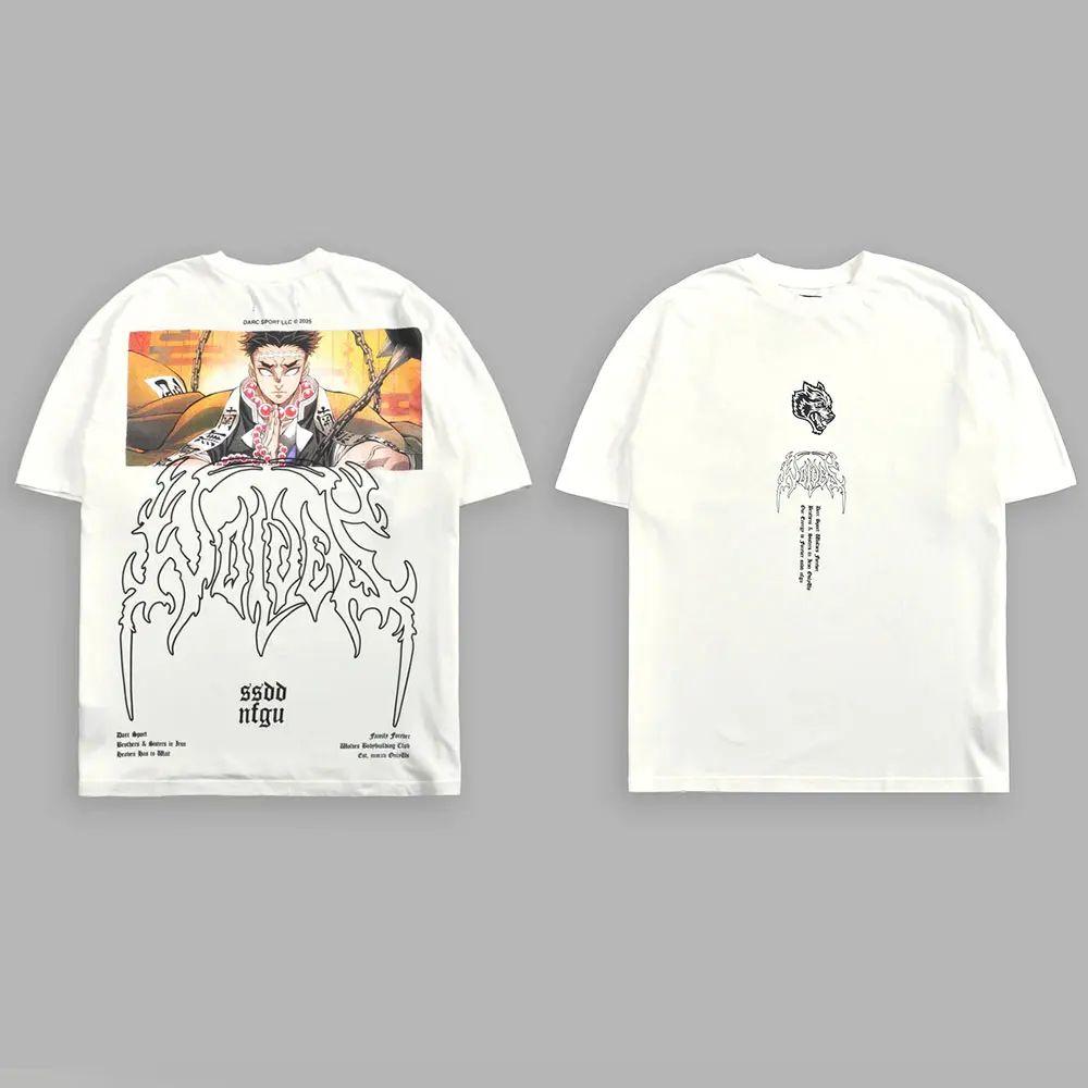 2025 New Summer Women's DARC Sports Cotton T-shirt, High-end NFGU Wolf Hip-hop T-shirt, DARC Sport Men's Short-sleeved Gym