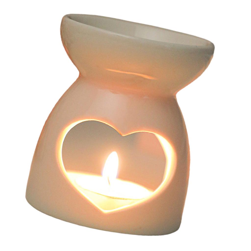 Ceramics Tealight Candle Holder Aromas Diffuser Essential Oil Burners for Home Decoration Romantics Hollowed Out Pattern