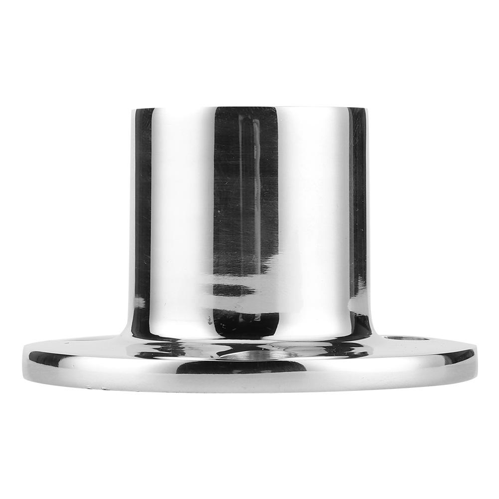 316 Stainless Steel Round Stanchion Base 90 Degree Marine Boat Hand Rail Fitting for 32mm Pipe