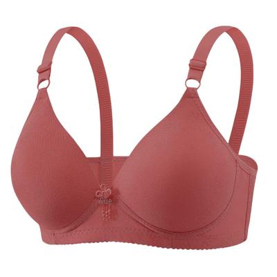 Soutien-gorge Jacquard Sans Armature Grande Taille pour Femmes d'Âge Moyen et Âgées