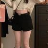 Women's High Waist Wool Shorts Korean A Line Wide Leg Bootcut Shorts Thick Warm Casual Commuter Short Pants For Winter 2026