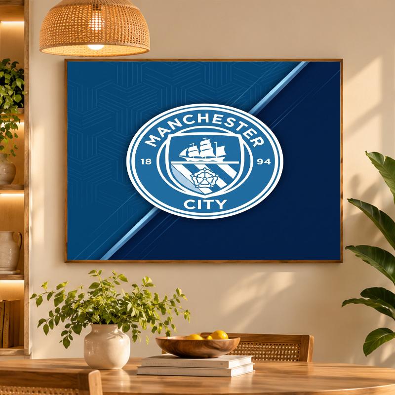 5D Diamond Painting Manchester City DIY Full Drill Diamond Art Kit Home Decoration
