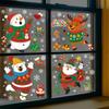 Christmas Decorations Window Pvc Static Sticker Arctic Bear Santa Claus Reindeer