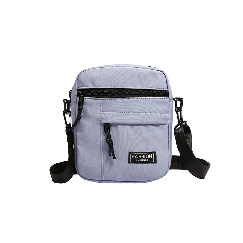 Street trend couple's small satchel fashion casual canvas bag men's street mobile phone shoulder bag