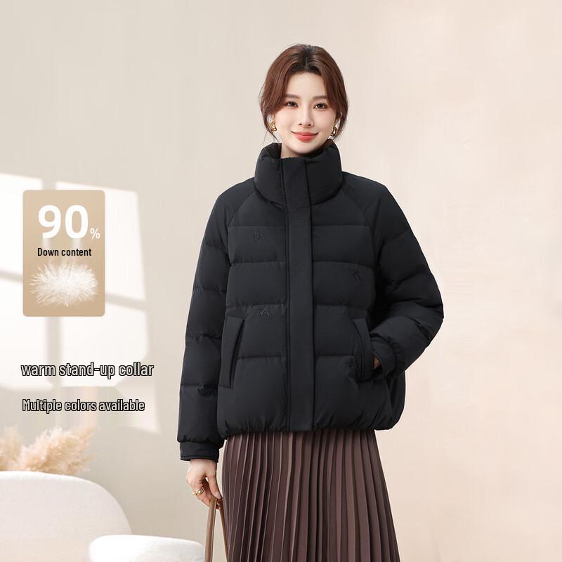 

SNOWFLYING Women s Short Stand-Collar Down Jacket M