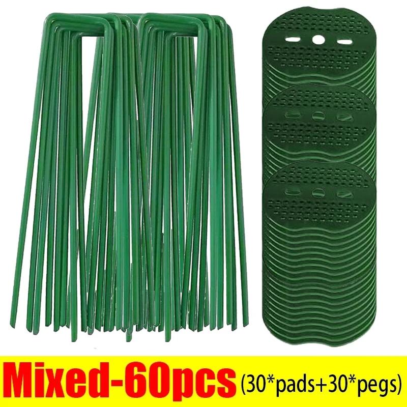Metal Garden Stakes U Shape Landscape Staples Ground Nails Heavy Duty Fence Film Tents Securing Pegs Sod Pins Outdoor Gardening