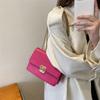 2025 New Fashionable Solid Color Chain Bag Texture Casual Armpit Bag Autumn and Winter Retro Foreign Style Lock Small Square Bag
