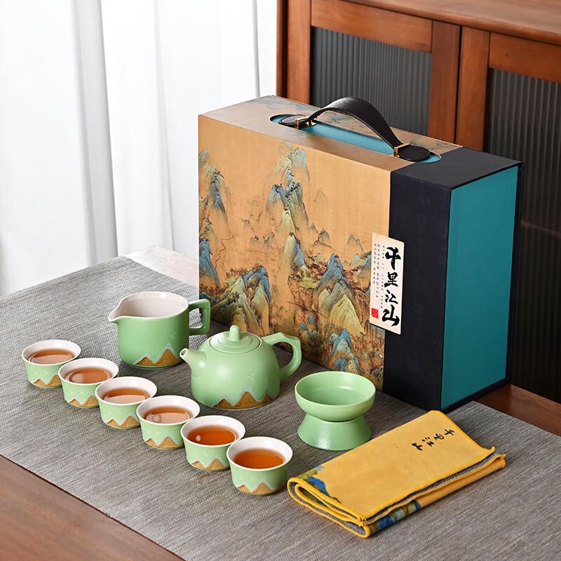 Thousands of Miles of Rivers and Mountains Kung Fu Tea Set