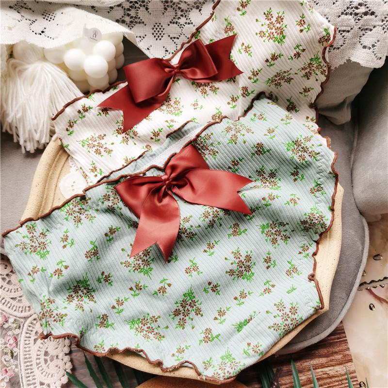 Bavlněné kalhotky s roztomilým potiskem Big Bow pro ženy