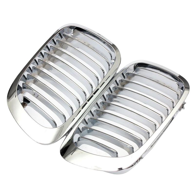 2 Stück Chrom Frontnieren-Grill für E46 M3 325Ci 3er Serie 2-türig 99-06