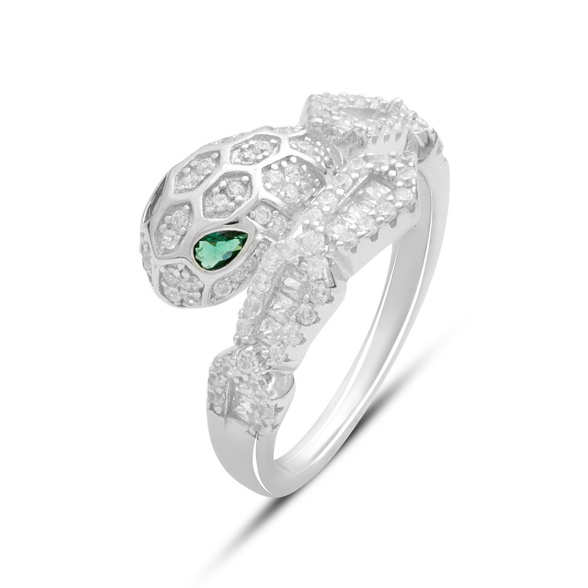 

Silver ring with cubic zirconia, product weight 3.67 g (2183303) 17 білий