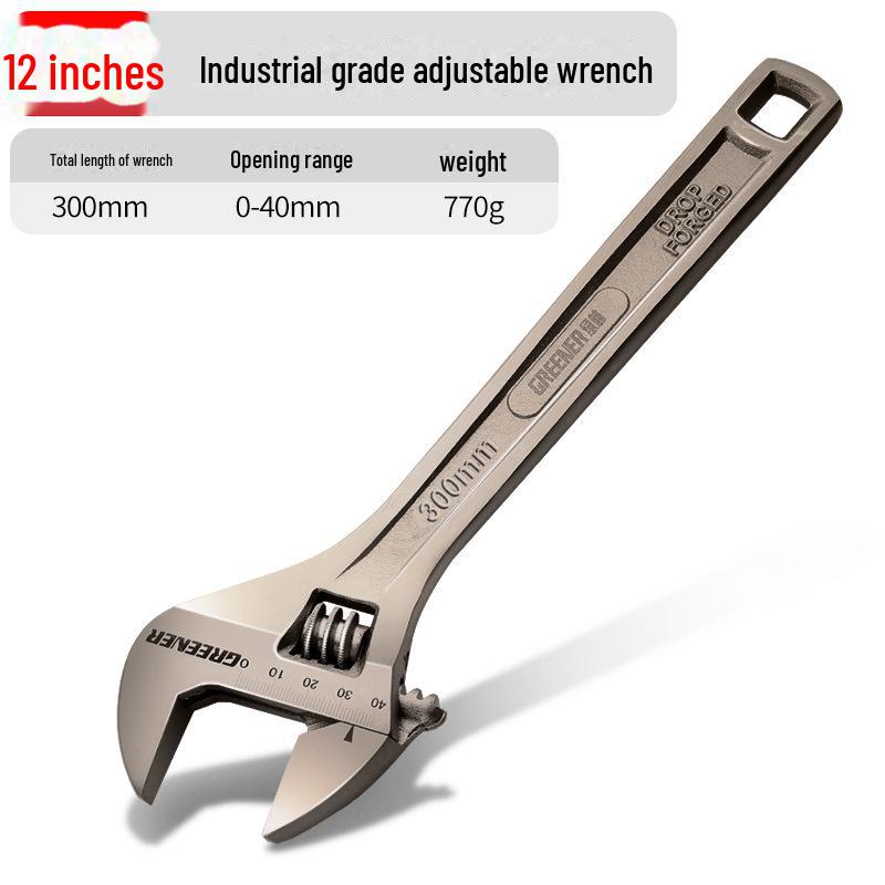Green Forest Multi-Functional Adjustable Wrench - Universal Movable Tool for Pipes & Faucets