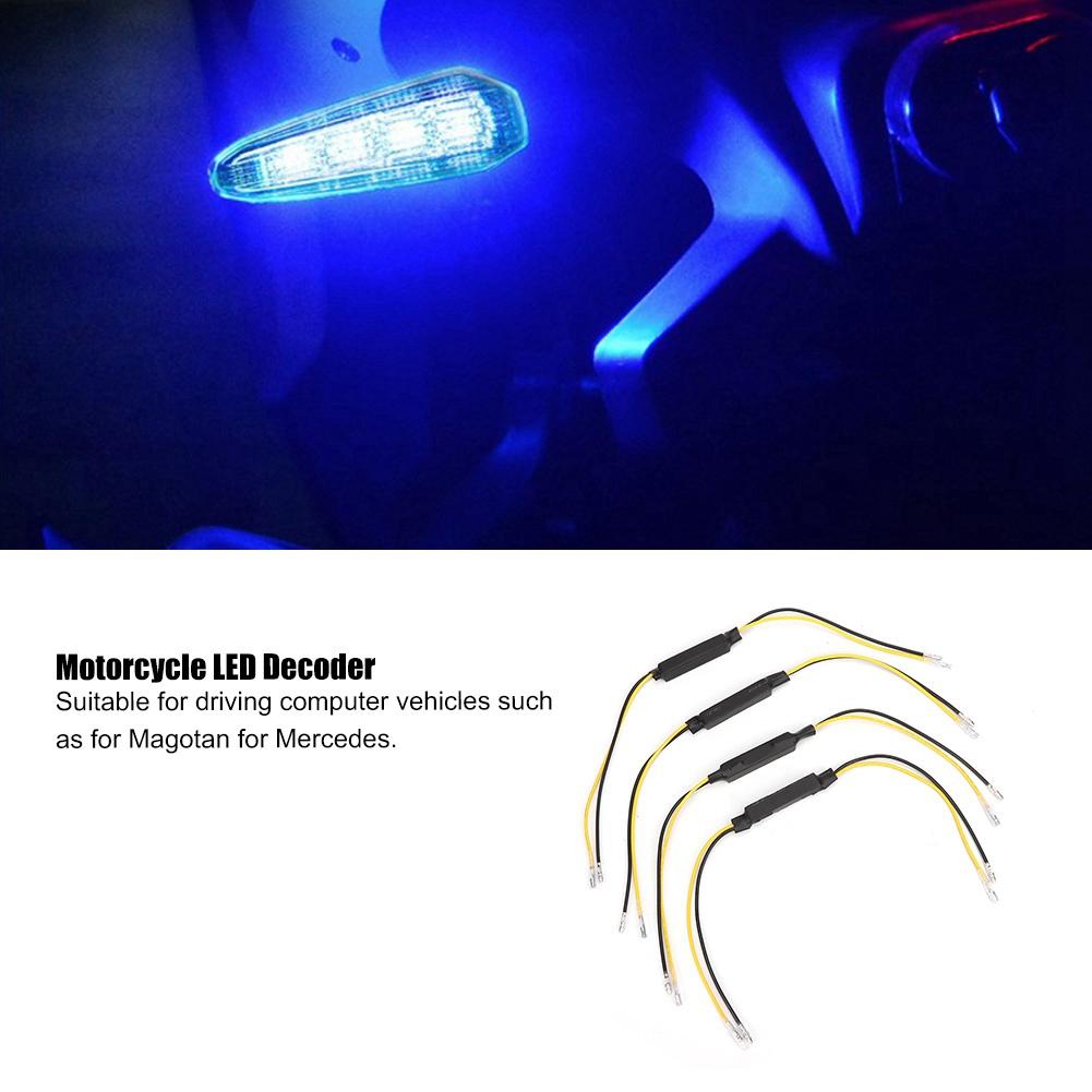 High Performance Motorcycle LED Turn Signal Decoder 20W Load Resistor Flashing Fixer for Quick Troubleshooting Flash Compatible