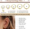 Surgical Steel Earrings Sets for Multiple Piercing Lightweight Small Huggie Hoop Earrings CZ Stud Earrings for Women