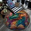 Dragon Round Area Rug,Carpet Rug for Living Room Bedroom Sofa Playroom Decor,Non-slip Floor Mat