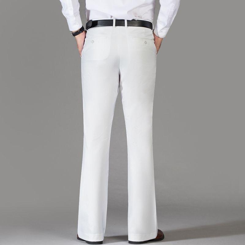 Men's Plus Size Flared Dress Pants Business Office Trousers