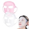Reusable Silicone Face Mask Cover with Ear Straps, 3D Anti-Slip Seal To Lock Essence for Shower Sauna Sleep Skincare