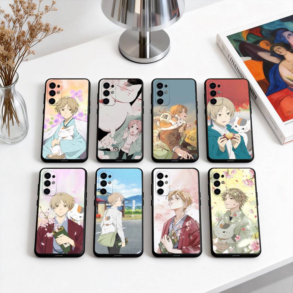 Takashi N-Natsumes Book of F-Friends Phone Case For Samsung S25,S24,S21,S22,S23,S30,Ultra,S20,Plus,Fe,Lite,Note,10,Black Cover