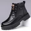 Fashion Classic Brand Autumn Winter Cotton New High Top Shoes Outdoor Men's Workwear Shoes Office Business Casual Shoes for Men’s