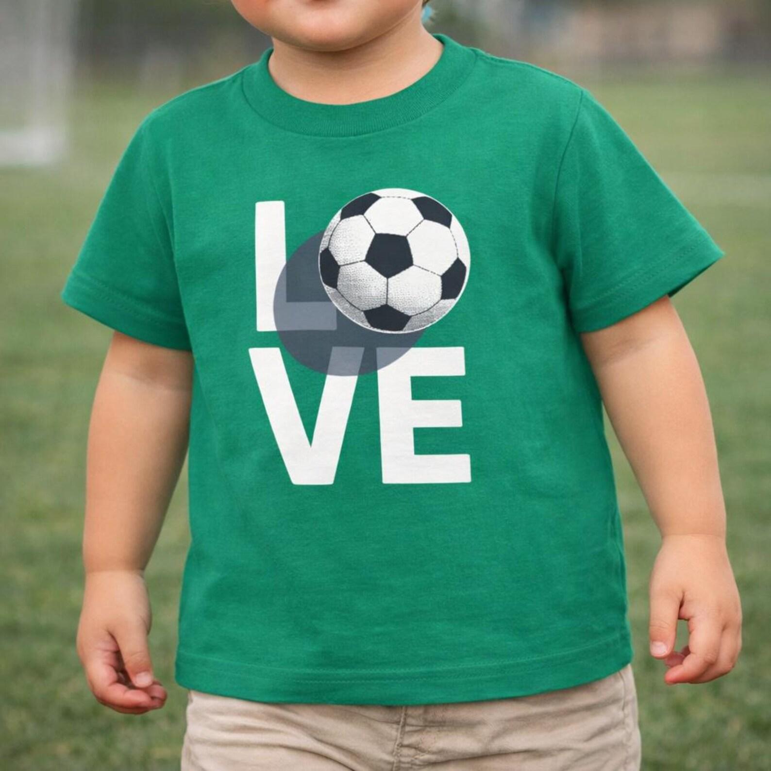 Soccer Love Toddler Tee | Soccer Ball Graphic Shirt XL