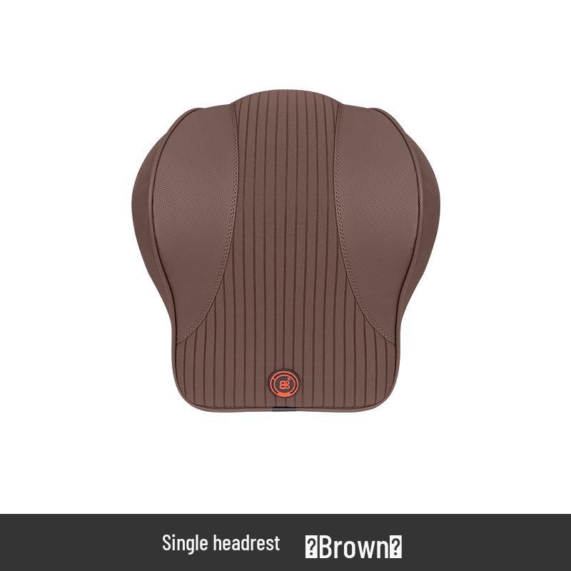Electric Massage Lumbar Support Pillow - Memory Foam Car Seat Cushion with Remote Control.