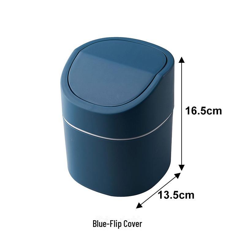 Coș de gunoi mini nordic pentru birou cu capac pentru depozitare diverse și curățare tub - perfect pentru bucătărie, birou și uz casnic