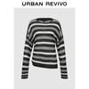 UR Women's Asymmetric Color-block Striped Knit Sweater
