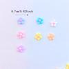 100Pcs New Cute Resin 7mm Mini Eggflower Series Flat Back Parts Embellishments For Hair Bows Accessories