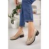 Women's Genuine Leather Low Heeled Casual Comfortable Summer Shoes
