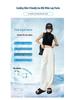 Women's High Waist Satin Ice Silk Wide Leg Pants - Sun Protection, Lightweight & Cooling