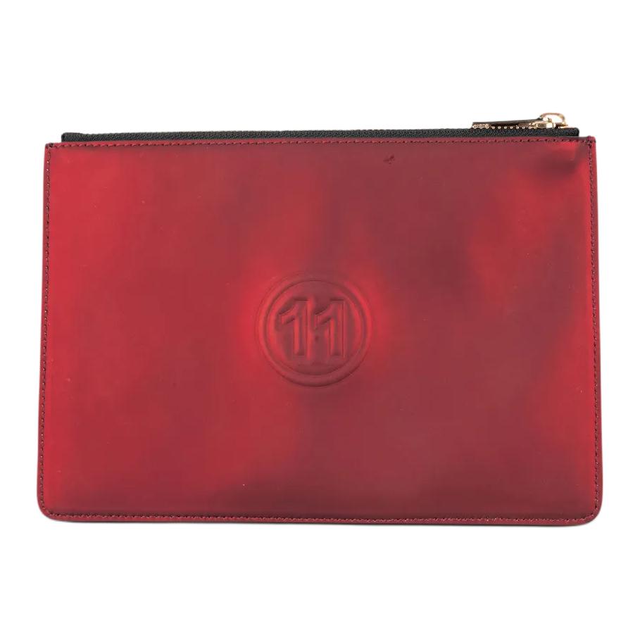 

Maison Margiela Metallic Leather Clutch With Stud Detail Women clutch Red Black S55UI0193PR187H1953 Basic Set (Bag+Dust Bag)
