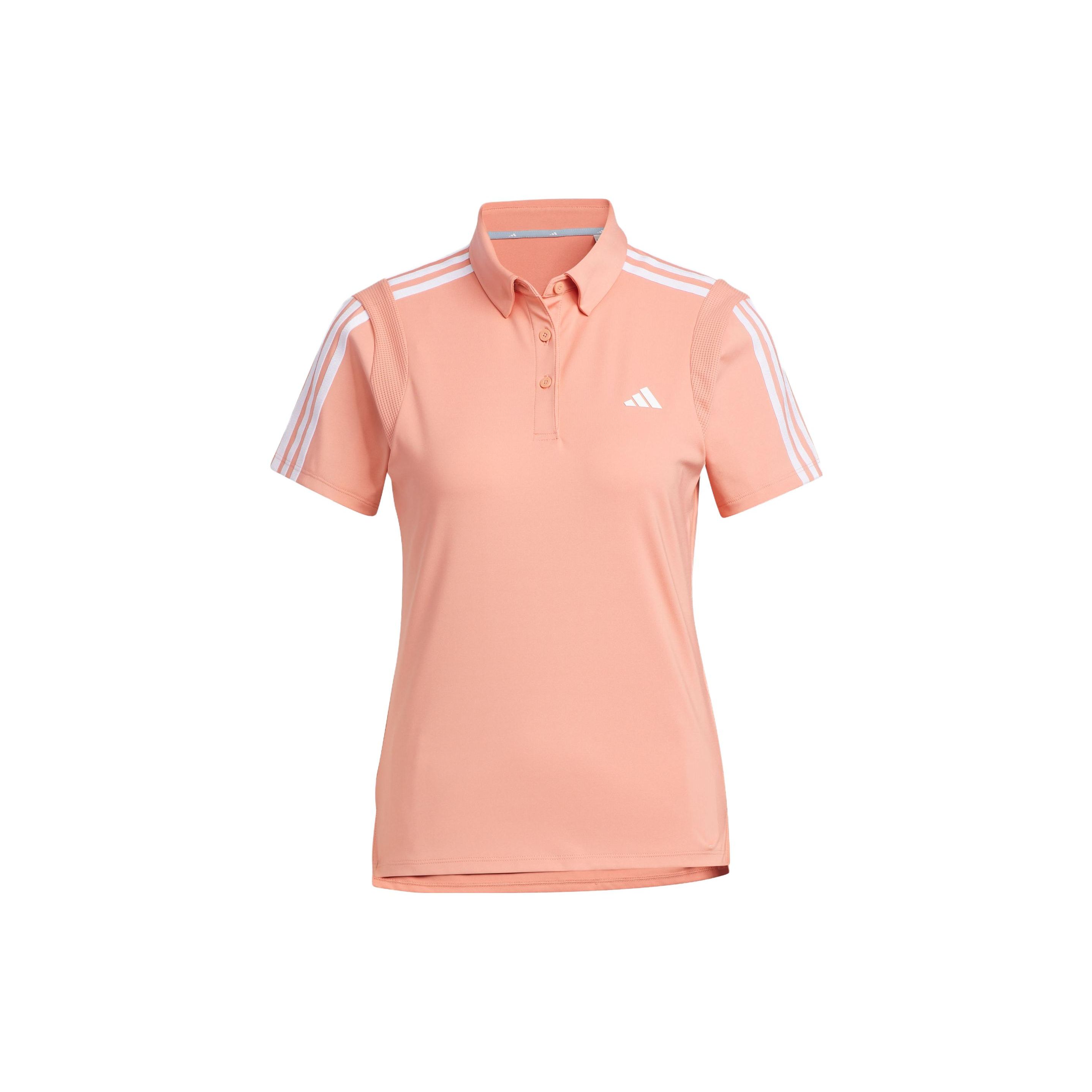

Adidas Heat.Rdy Polo Shirt Color Block Sports Short Sleeve Polo Women tops Earth-Brown HY0914 M