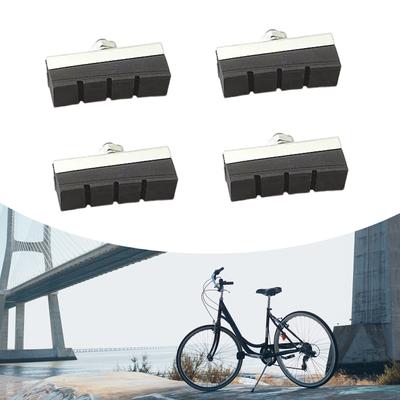 2 Pair V Brake Pads for Bicycles Bikes Brake Shoes Bicycles V Brake Pads Set for Mountain Bicycles Front Back Wheel