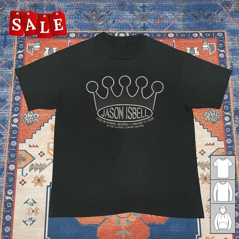 New Jason Isbell Athens 2026 Gift For Fans Unisex S-5XL Shirt UK165 Unisex T-Shirt L