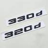 3D ABS Chrome Black Logo 320d 330d Emblem Letter Sticker Car Rear Trunk Badge for BMW E46 E92 E90 E91 F30 GT F34 F31 Accessories