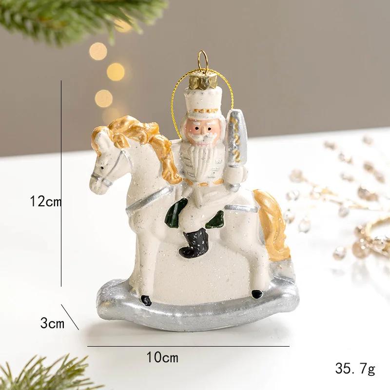 Christmas Creative Painted Special-shaped Platinum Pendant Christmas Decoration Nordic Christmas Tree Decoration Pendant Gift