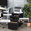 3 Drawer Filling Cabinet, Mobile Metal File Cabinet with Anti-tilt Design for Letter, A4, Legal Size, Black
