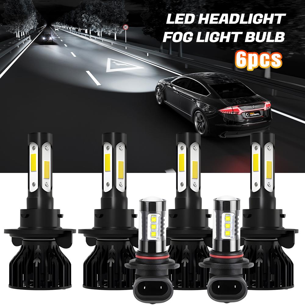 

12000LM LED Headlight Bulbs 9008/H13 High Beam Low 9145/H10 Fog Lamp Bulb Kit Fit for (2005-2019) Ford F250 F350 F450 Super Duty синий