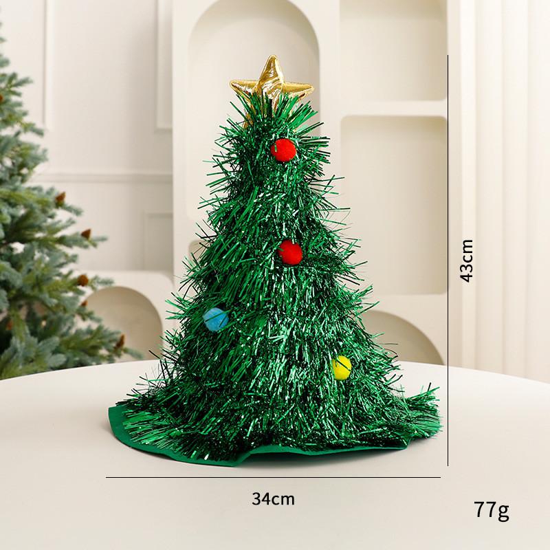 Topper Tree Christmas Hat With Plush Ball Decor For Home Decor And Celebrations