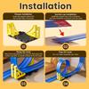 DIY track assembled aluminum alloy pull-back racing car gravity slide boys and girls educational toys holiday Christmas gifts